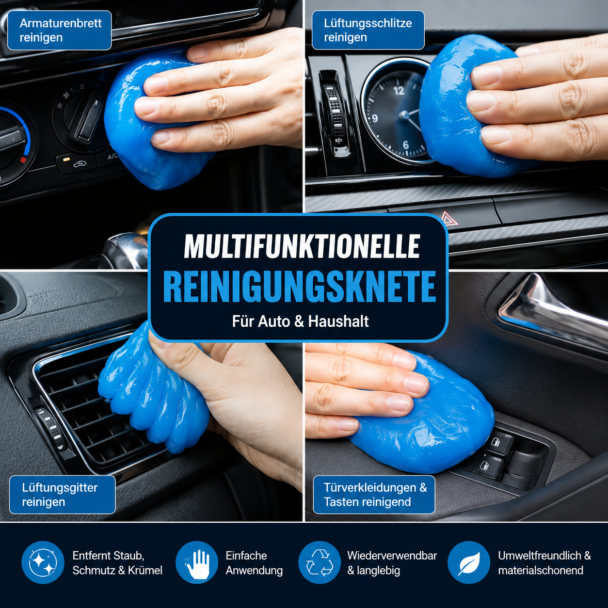 Multifunktionelle Reinigungsknete