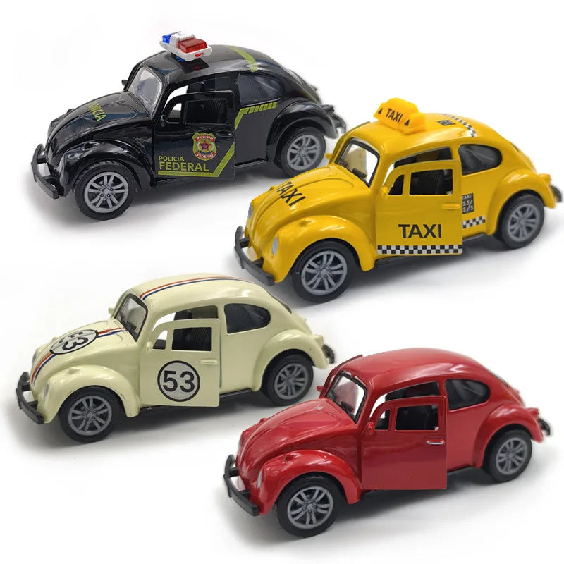 10 cm Metall-Käfer Auto-Rückzieh-Spielzeug (Pull-Black)
