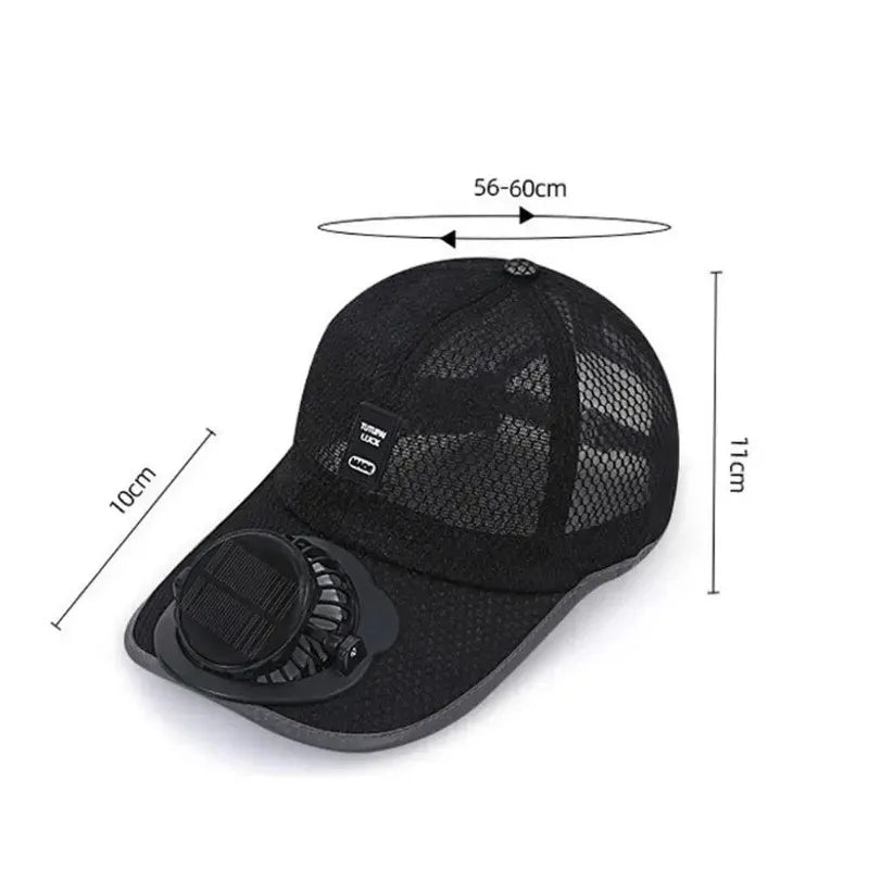 Sonnenkappe mit USB-Ventilator - Kühlende Cap für heiße Tage