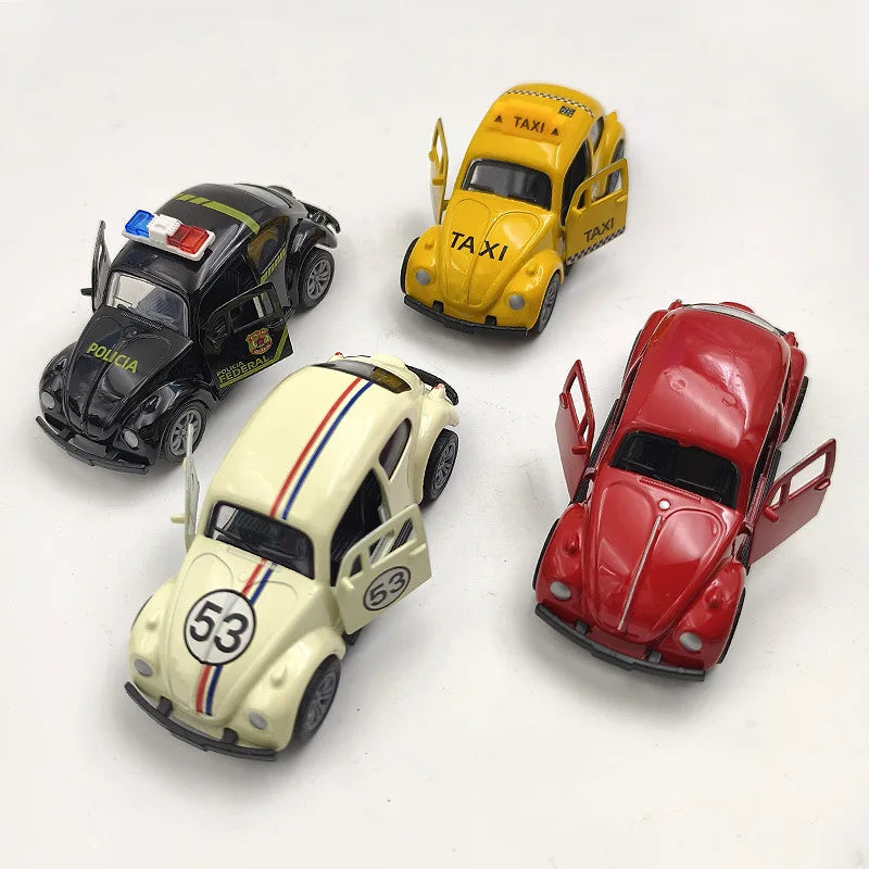 10 cm Metall-Käfer Auto-Rückzieh-Spielzeug (Pull-Black)