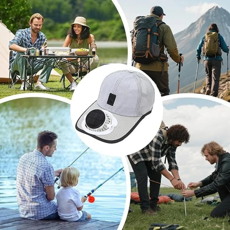 Sonnenkappe mit USB-Ventilator - Kühlende Cap für heiße Tage