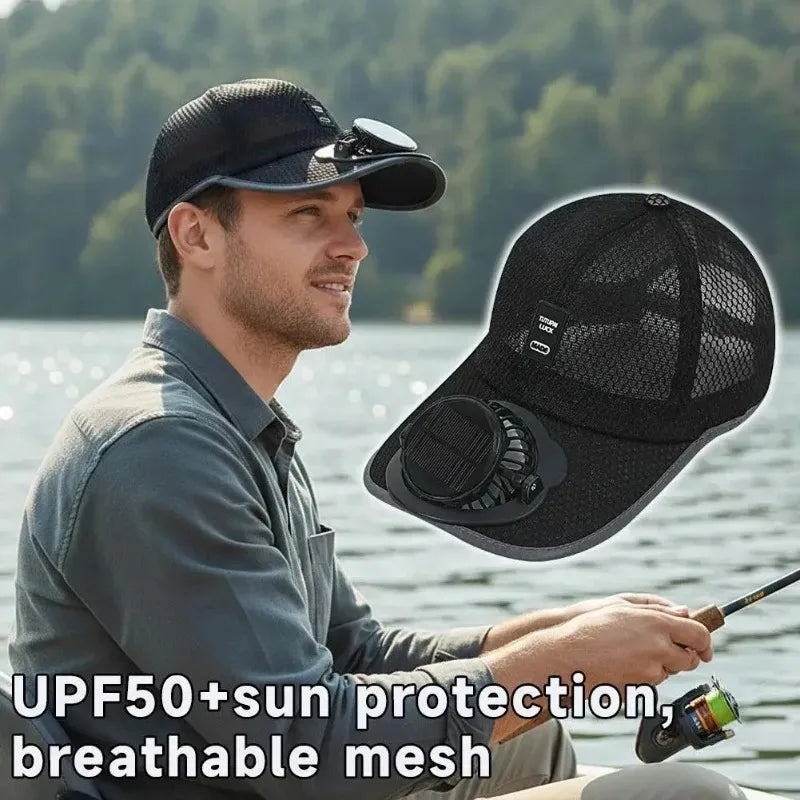 Sonnenkappe mit USB-Ventilator - Kühlende Cap für heiße Tage